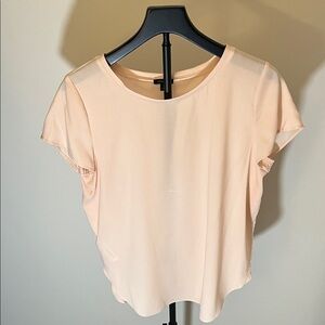 Ann Taylor Soft Pink Short Sleeve Top